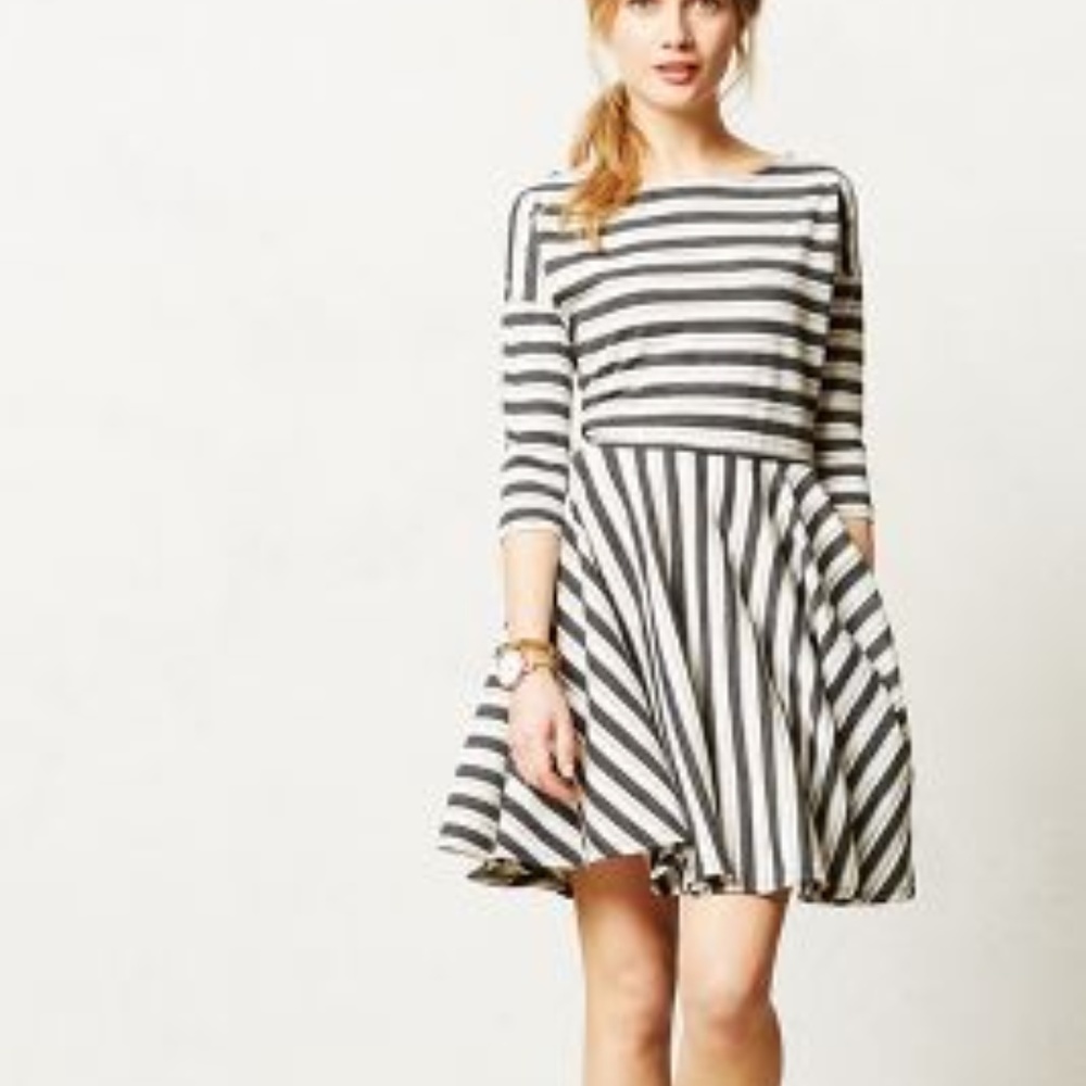 Anthropologie knit striped dress